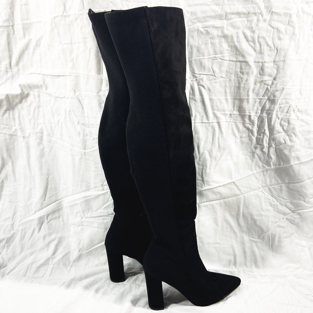 Women's Steve Madden Black Over The Knee Boots 5.5